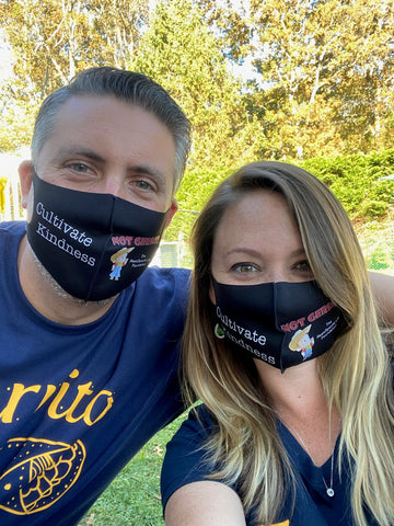 Facemask: Cultivate Kindness, Not Germs! - ( + 25 "Pay it Forward" Cards ) -
